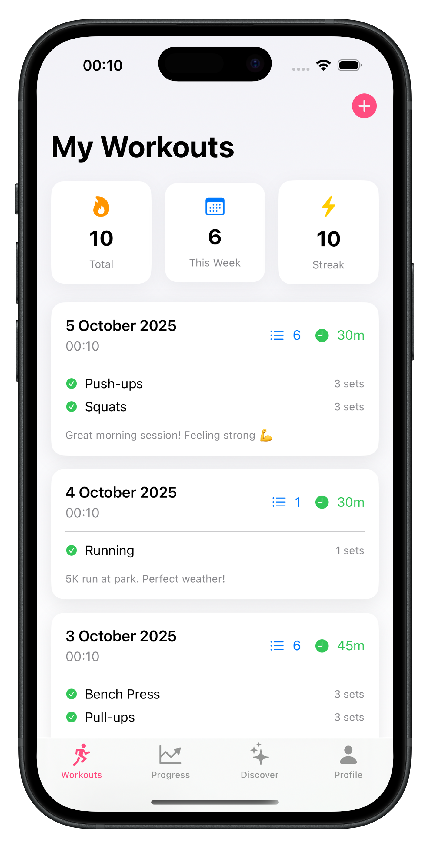 Fitness Tracker screenshot 1