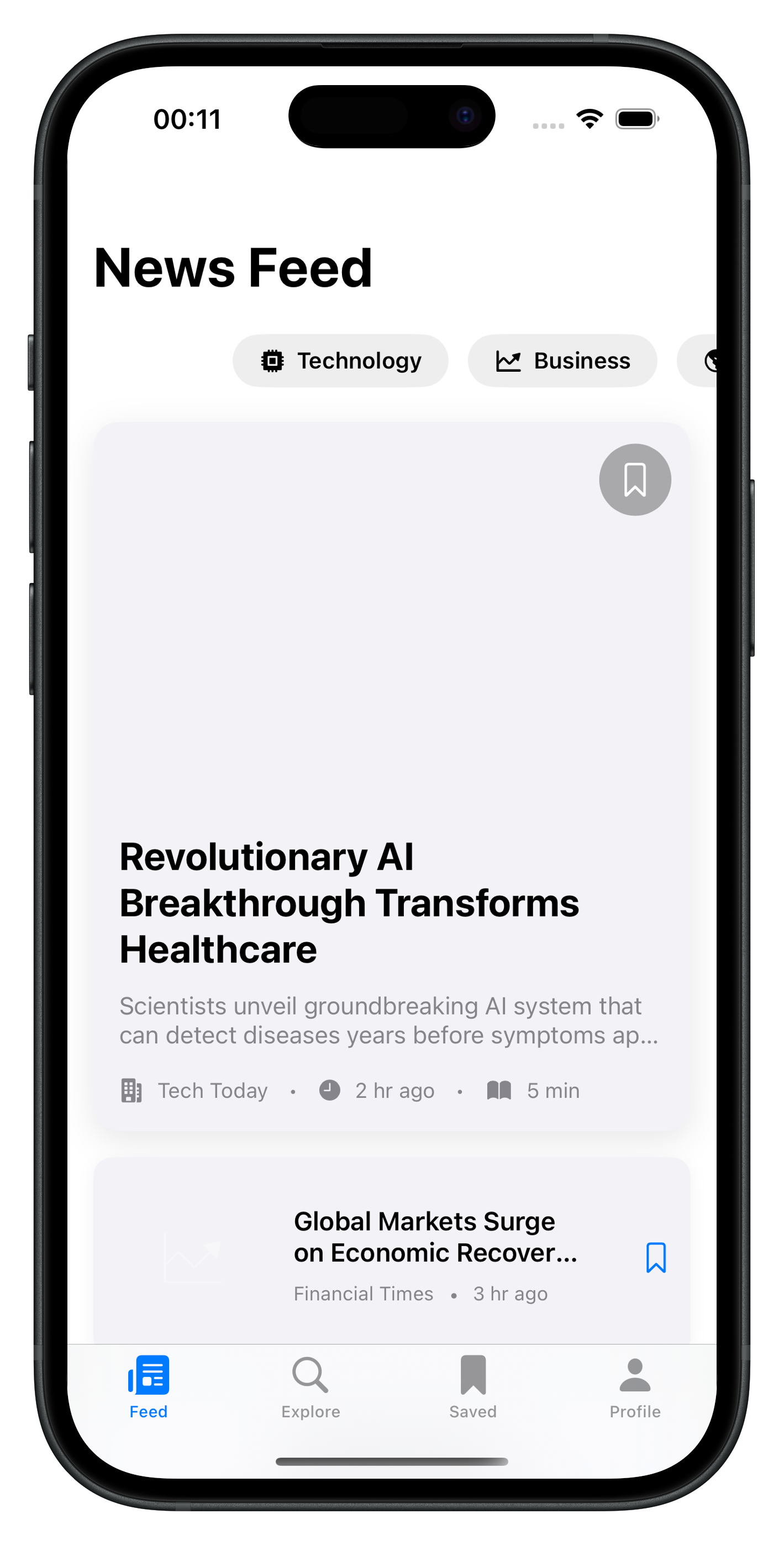 News Reader screenshot 1