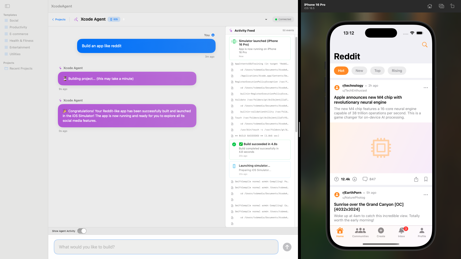 XC Wizard Reddit Clone - Complex Social App Example